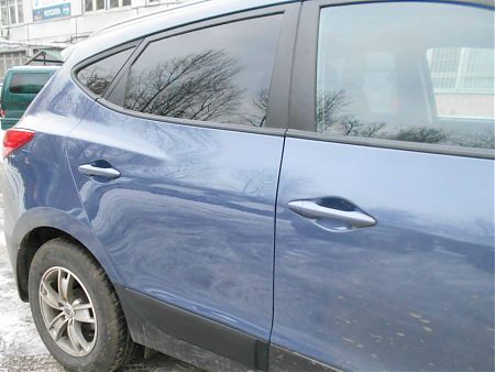 Задняя правая дверь Hyundai ix35 после ремонта и покраски