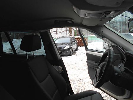 Внутри BMW X3. Сработавшие подушки безопасности