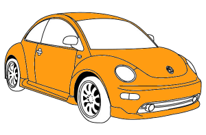 полная покраска volkswagen beetle
