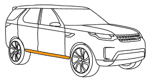 покраска порога land rover discovery