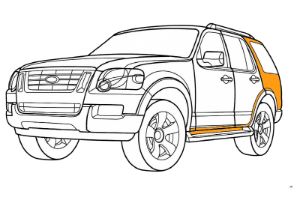 покраска кузова ford explorer