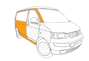 покраска кузова volkswagen transporter