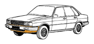 покраска бампера audi 80