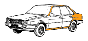 покраска кузова audi 80