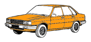 полная покраска audi 80