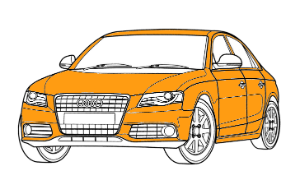 полная покраска audi a6