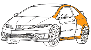 покраска кузова honda civic