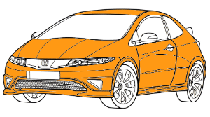 полная покраска honda civic