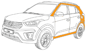 покраска кузова hyundai creta