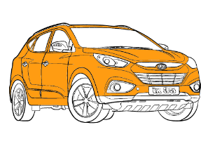 полная покраска hyundai ix35