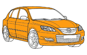 полная покраска mazda 3