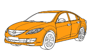 полная покраска mazda 6