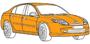 полная покраска renault megane