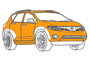 полная покраска nissan murano