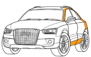 покраска кузова audi q7