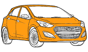 полная покраска hyundai solaris